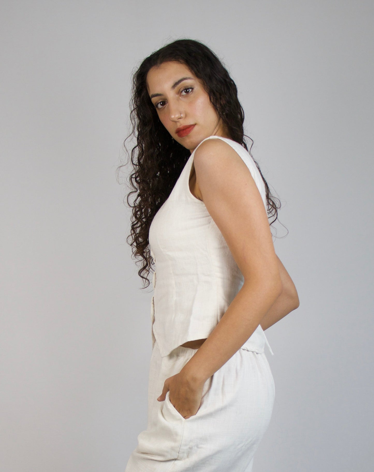 White Aks Waistcoat