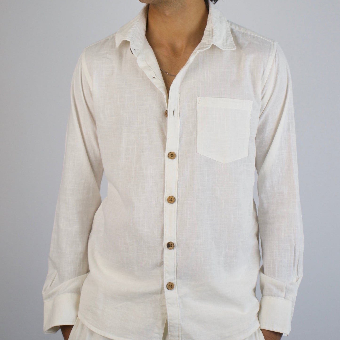 White Kiro Full-Sleeved Shirt