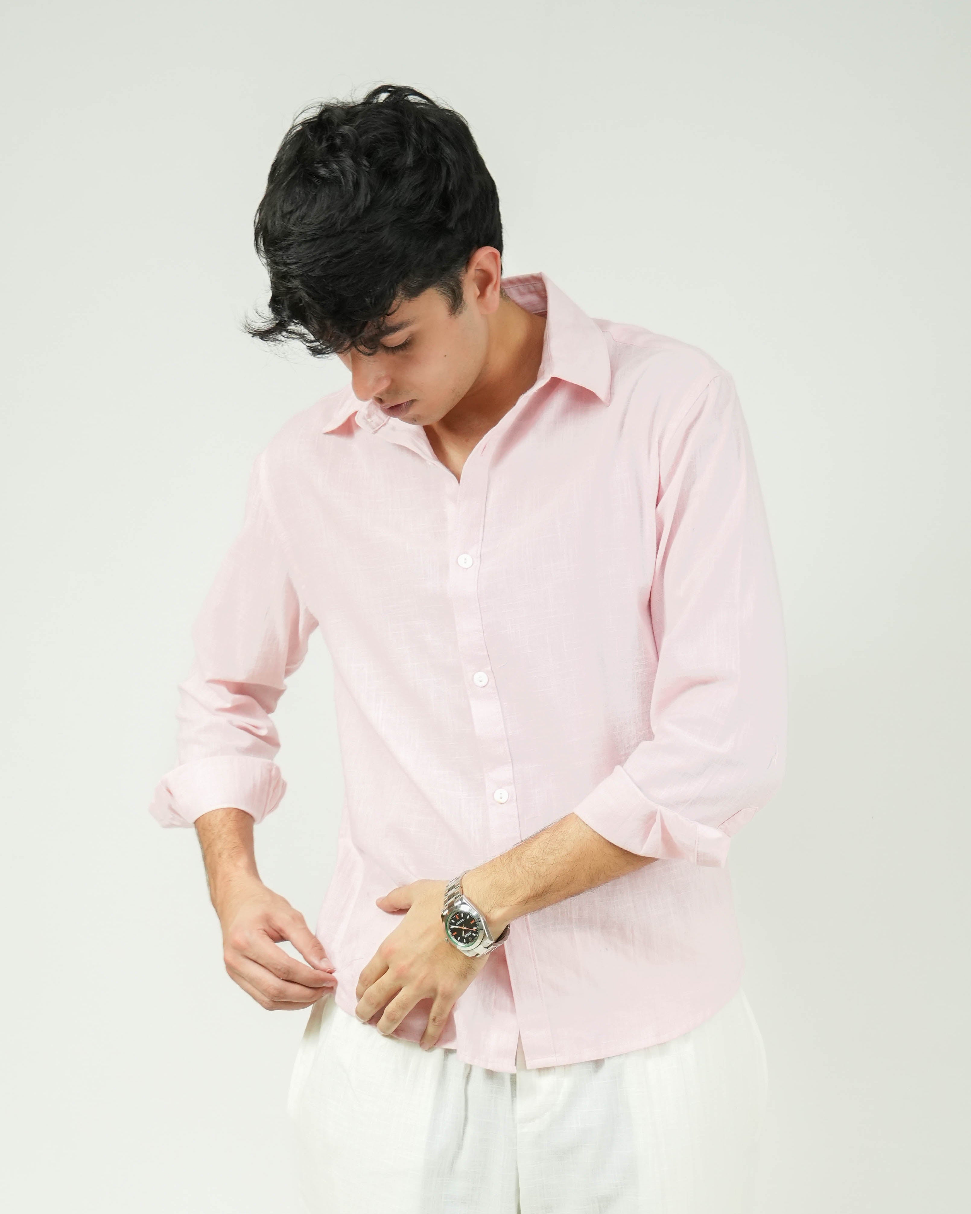 Pink Kiro Full-Sleeved Shirt