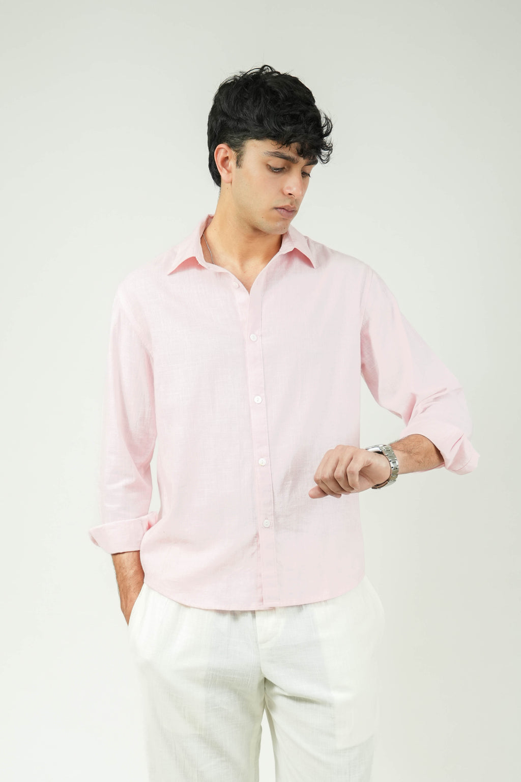 Pink Kiro Full-Sleeved Shirt