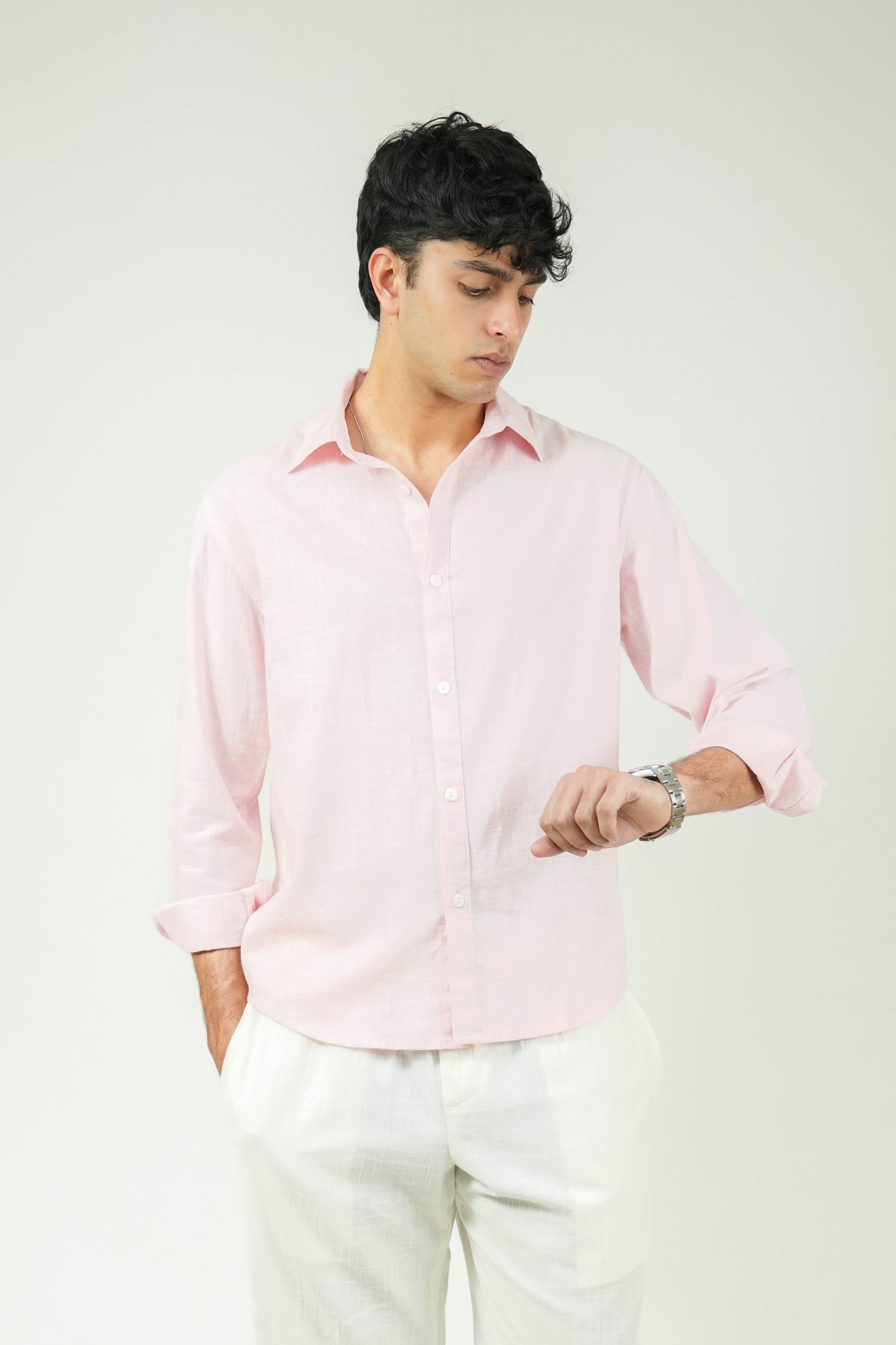 Pink Kiro Full-Sleeved Shirt