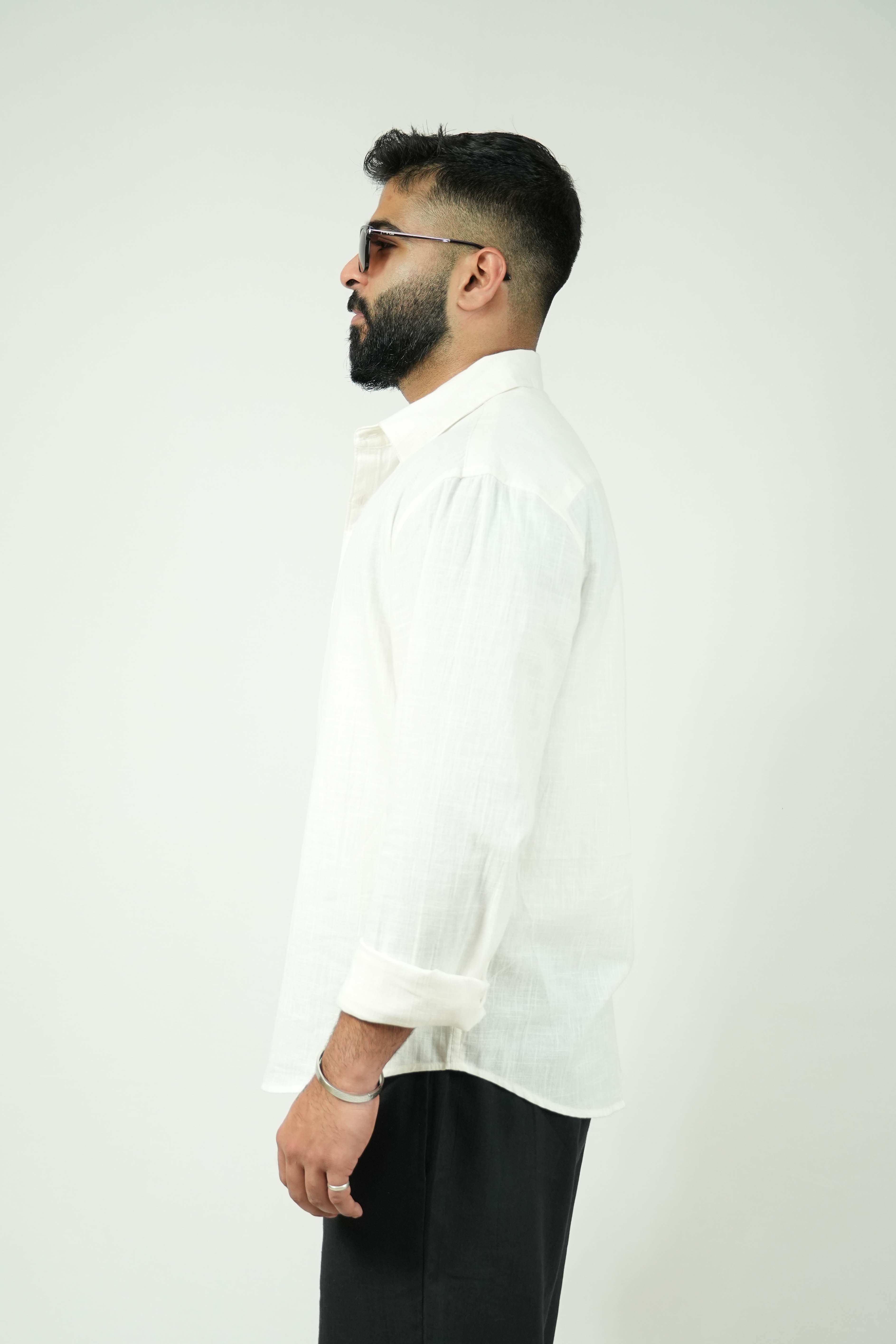 White Kiro Full-Sleeved Shirt