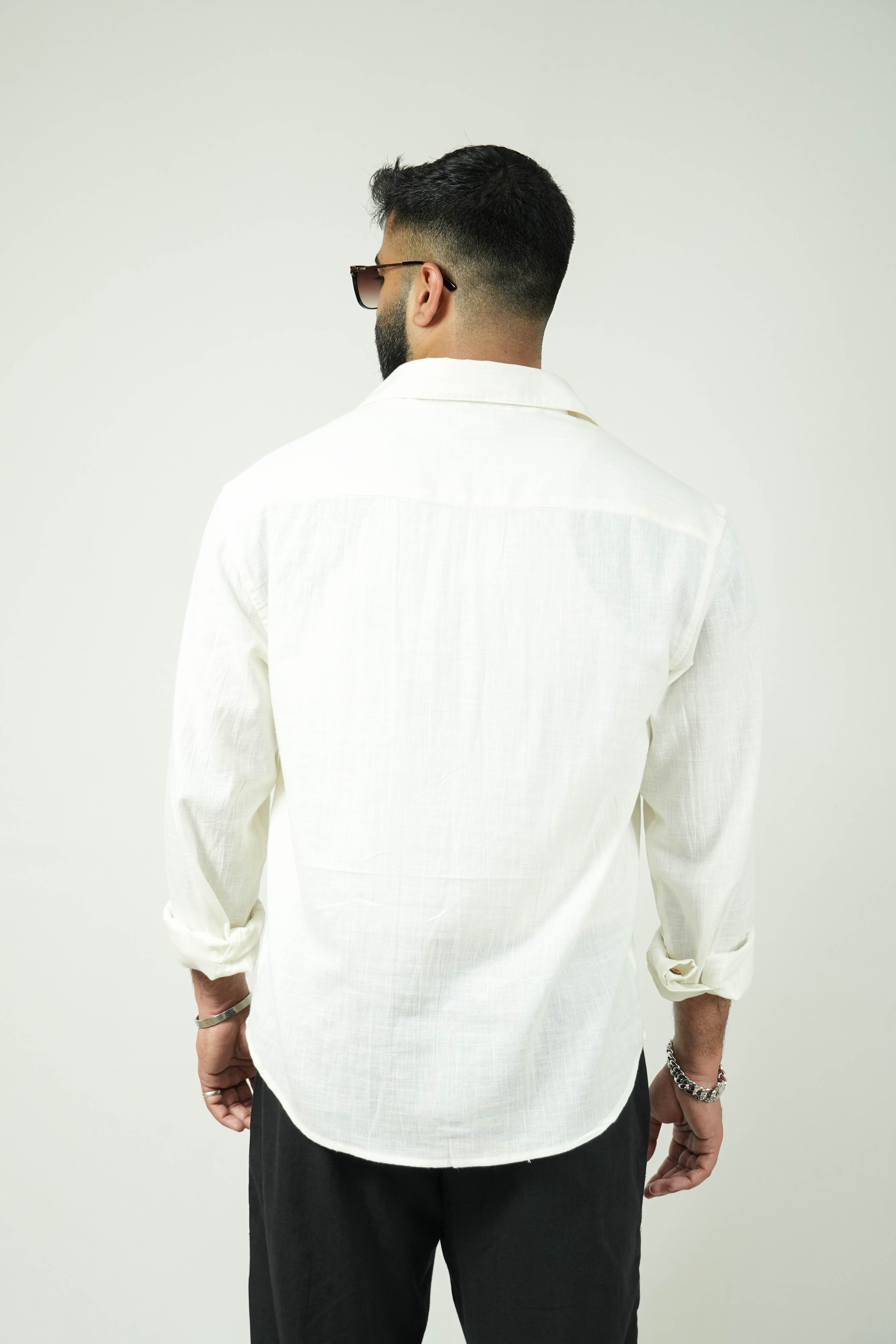 White Kiro Full-Sleeved Shirt