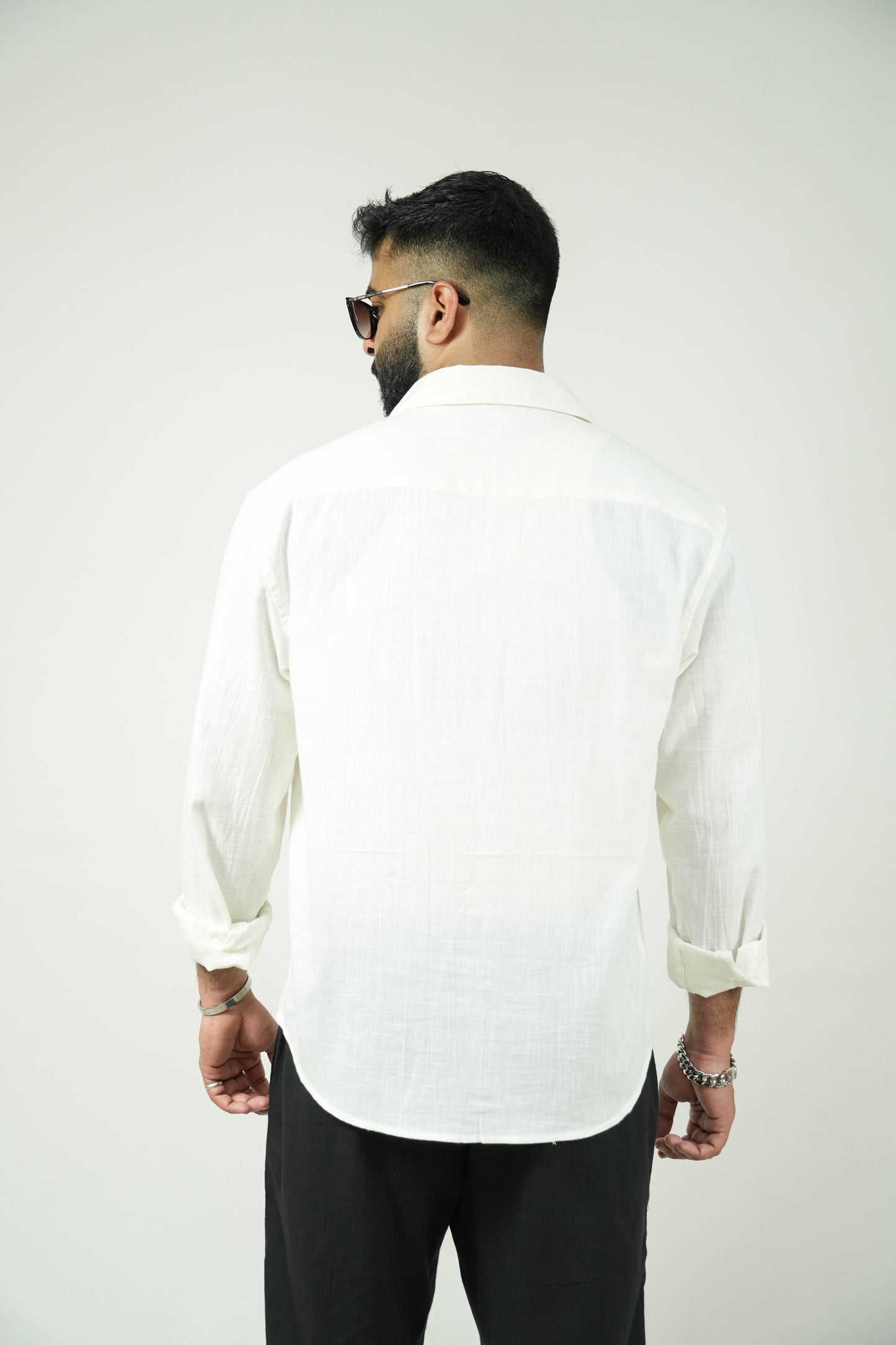 White Kiro Full-Sleeved Shirt