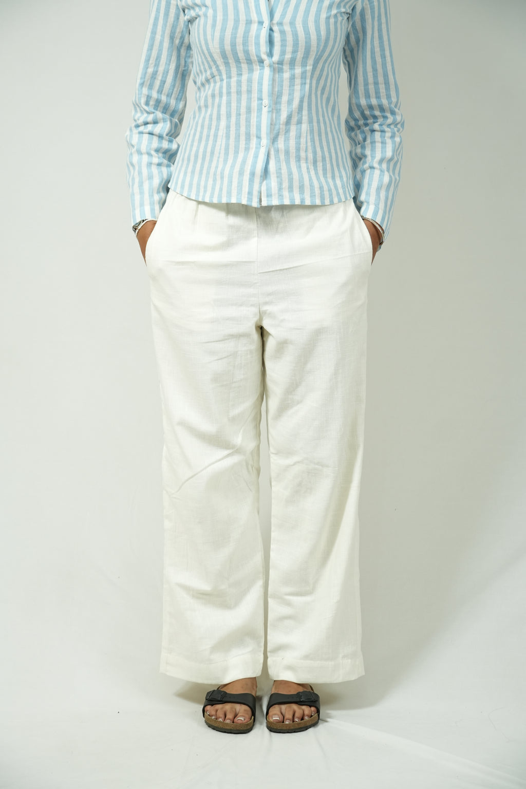 White Saji Pant