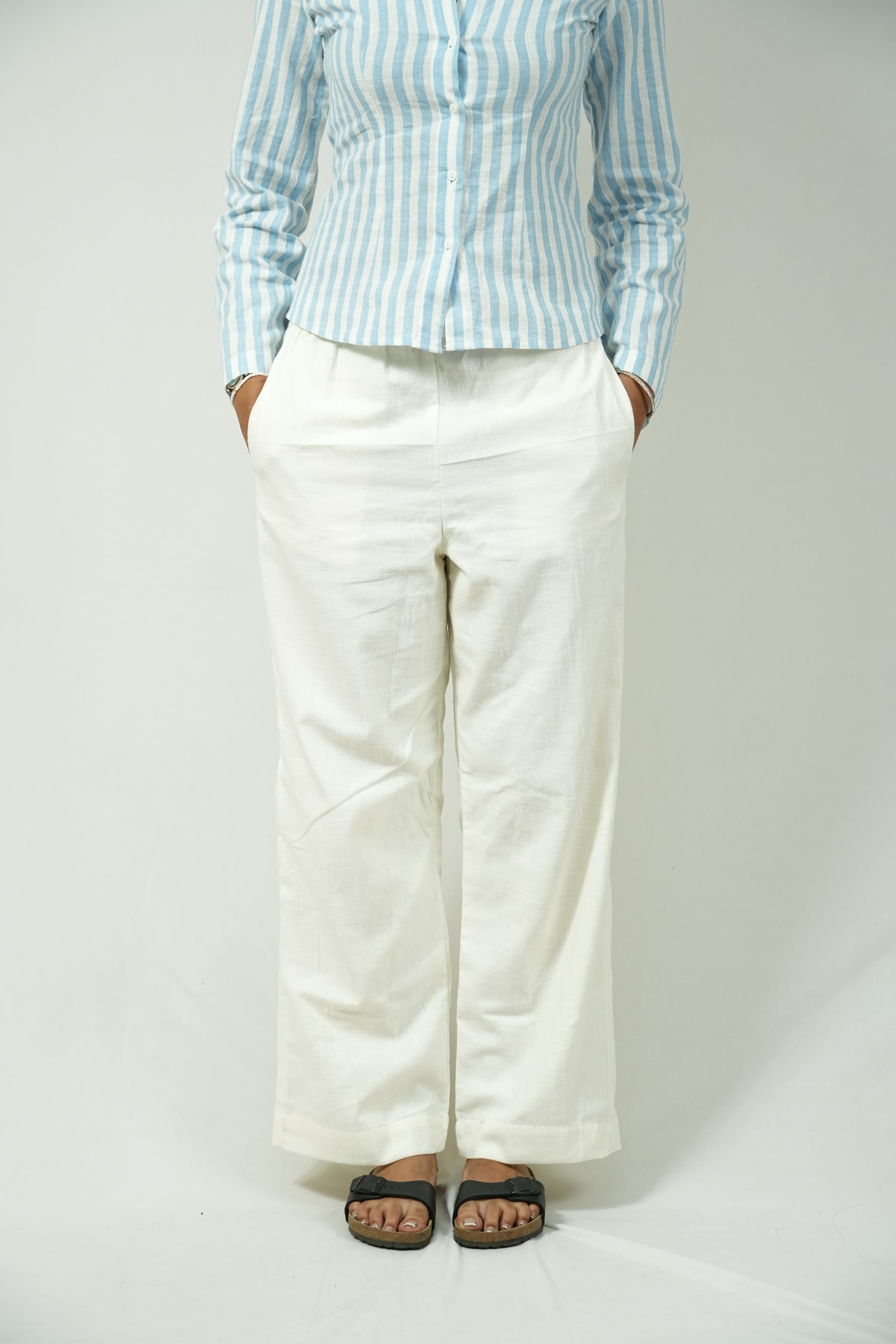 White Saji Pant