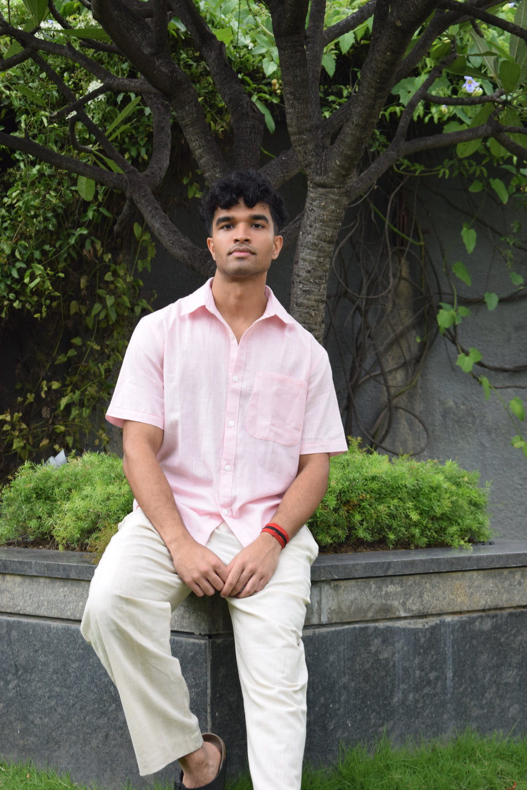 Pink Kiro Half-Sleeved Shirt