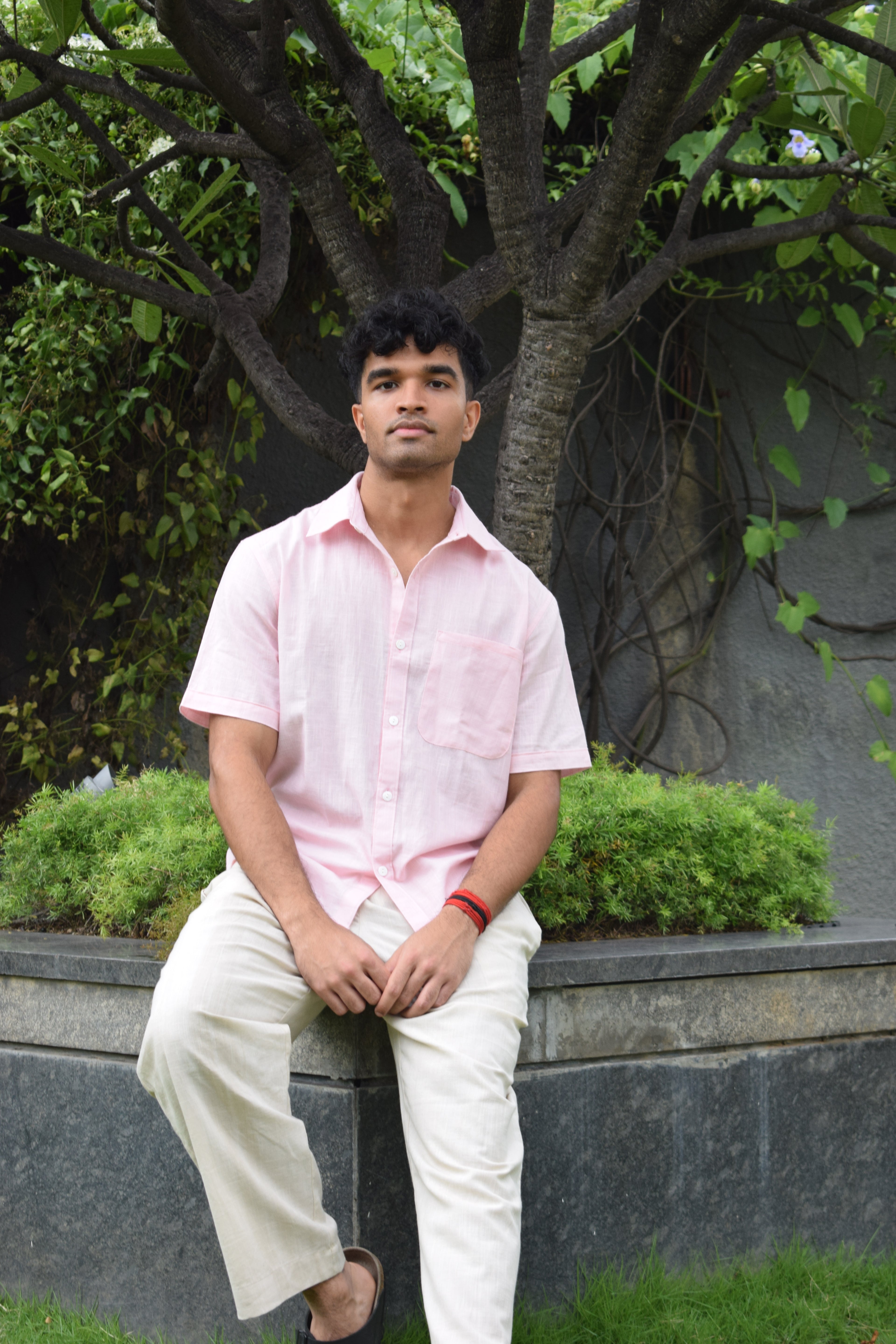 Pink Kiro Half-Sleeved Shirt