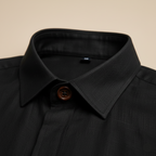 Black Kiro Full-Sleeved Shirt