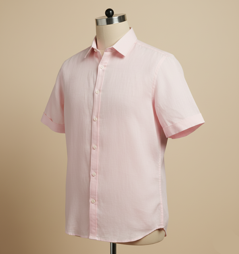Pink Kiro Half-Sleeved Shirt