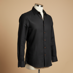 Black Kiro Full-Sleeved Shirt