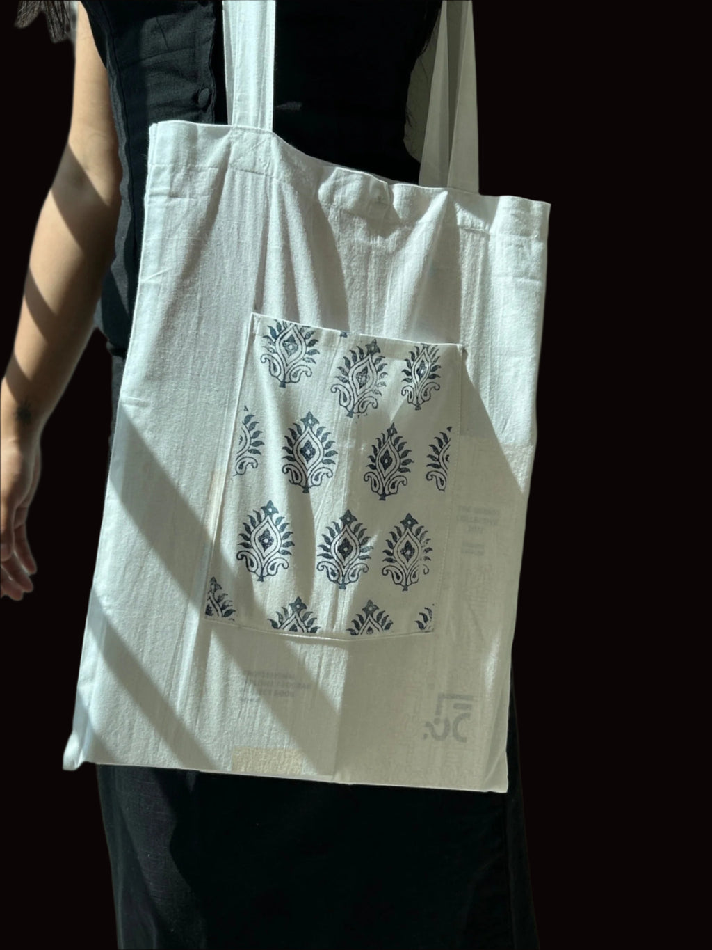 White Printed Ira Tote