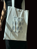 White Printed Ira Tote