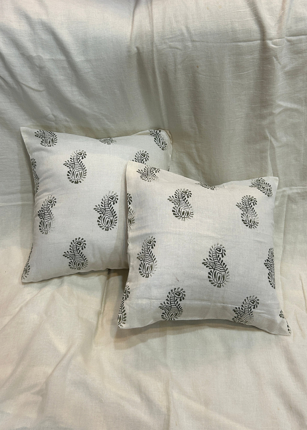 Traditional Hand-Printed Pillowcase
