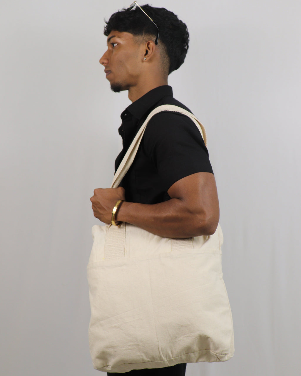 White Printed Rooh Tote