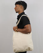 White Printed Rooh Tote