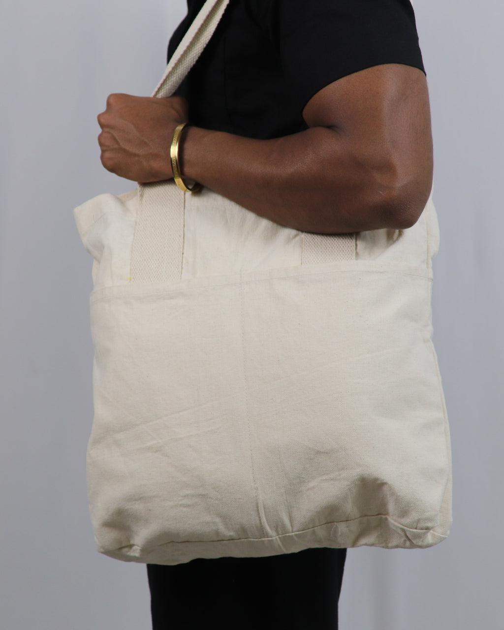 White Printed Rooh Tote