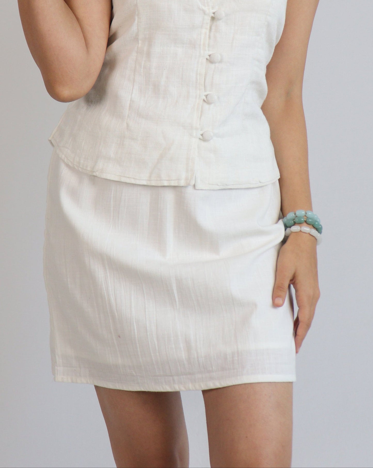 White Mini Skirt