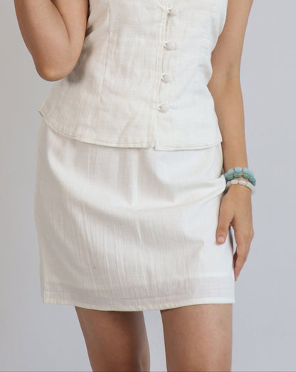 White Mini Skirt