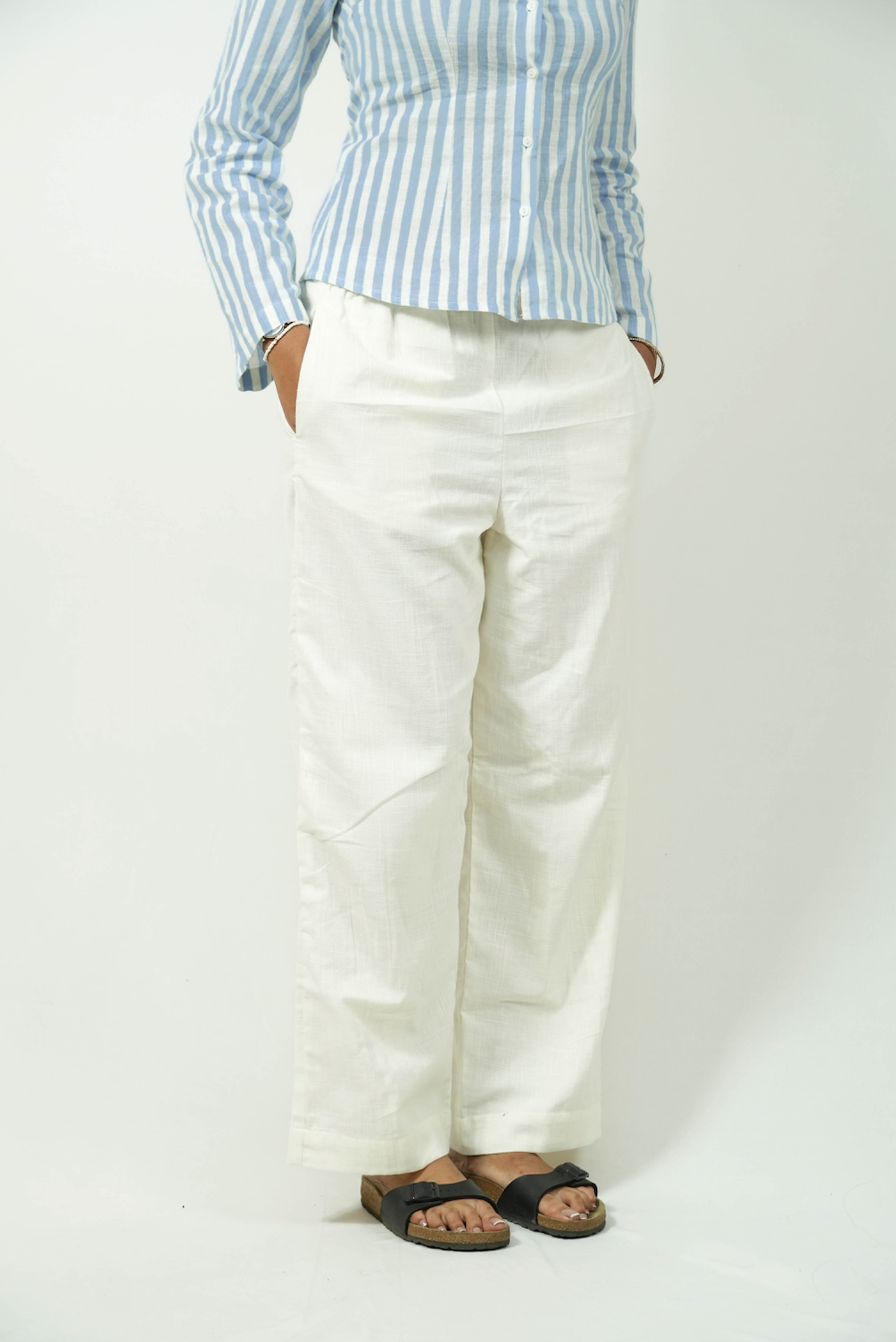 White Saji Pant