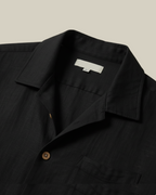 Black Kiro Half-Sleeved Shirt